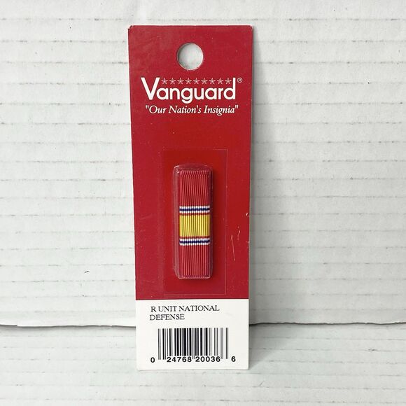 Vanguard Ribbon Medal R Unit National Defense Military - Picture 1 of 3
